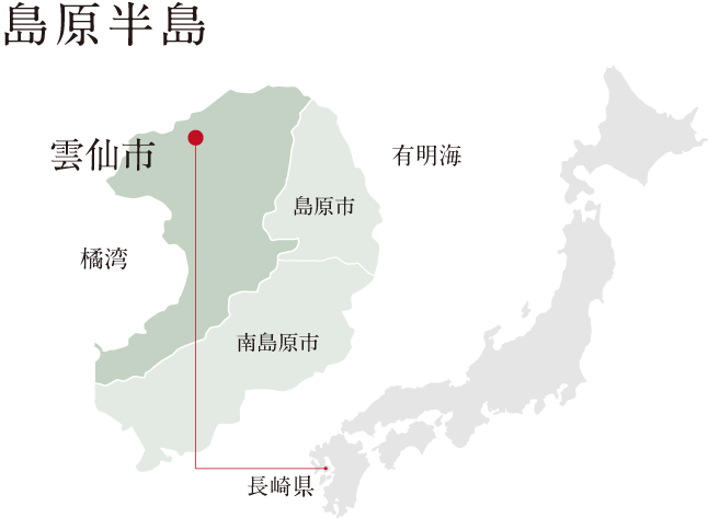 島原半島の地図